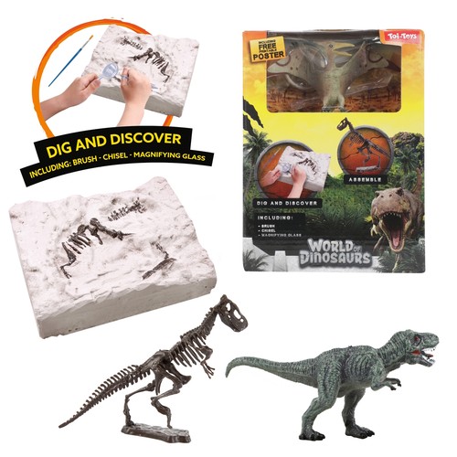 Dinosaurier ausgrabungsset mit - dinosaurier,